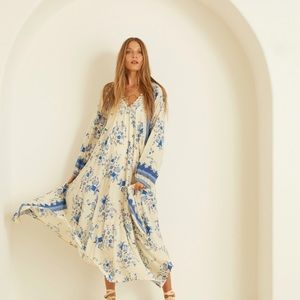 Natalie Martin Fiore Bluebell maxi dress size M